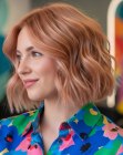 Modern angled bob