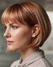 Copper-rose bob