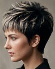 Edgy pixie cut