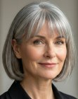 Classic gray bob