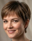 Flattering pixie cut