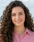 Long beach hair with curls
