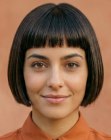 Short, sleek bob