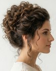 Updo with volume