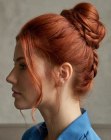 Updo for red hair