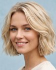 Blonde bob for summer