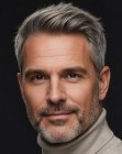 Refined cut for men with gray hair