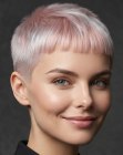Short and soft pink hair