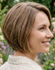 Modern hairstyle for spring