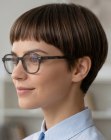 Daring, short hair