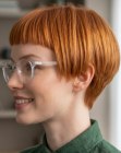 Short hair with a rounded silhouette