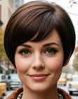 Short 1960s mod haircut