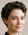 Short 1940s hairsyle