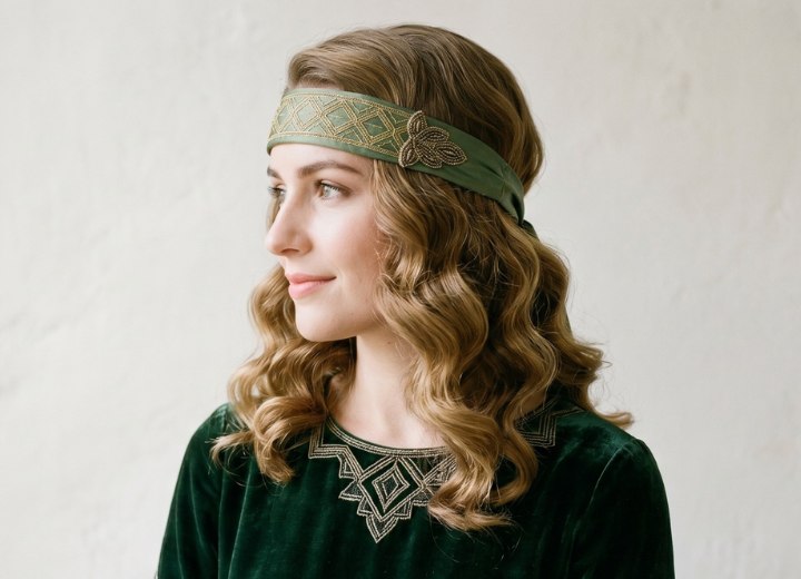 1920s style for long hair
