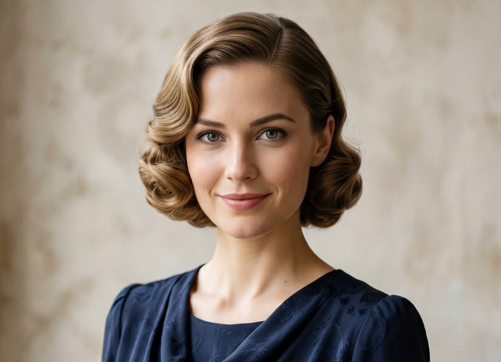 Hair parting in the 1930s