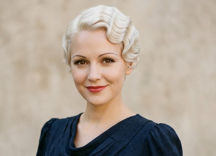 Platinum blonde hair in the 1930s