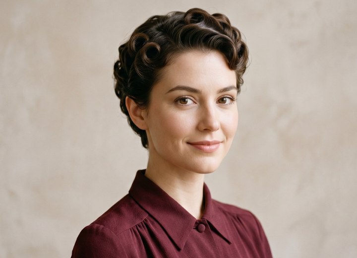 1940s short hair for women