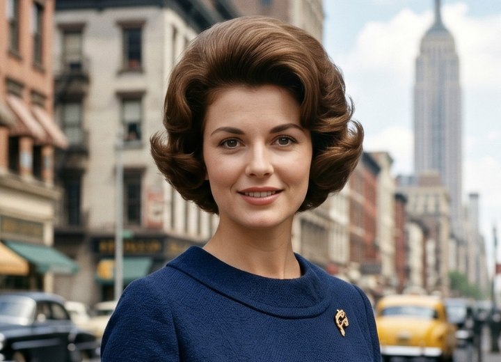 1950s bouffant hairstyle