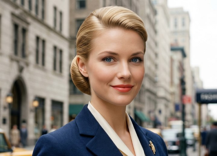 1950s chignon