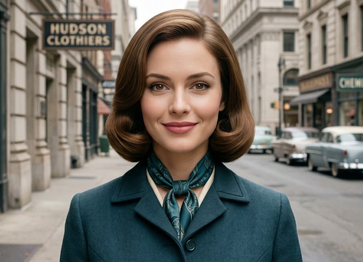 1950s pageboy hairstyle
