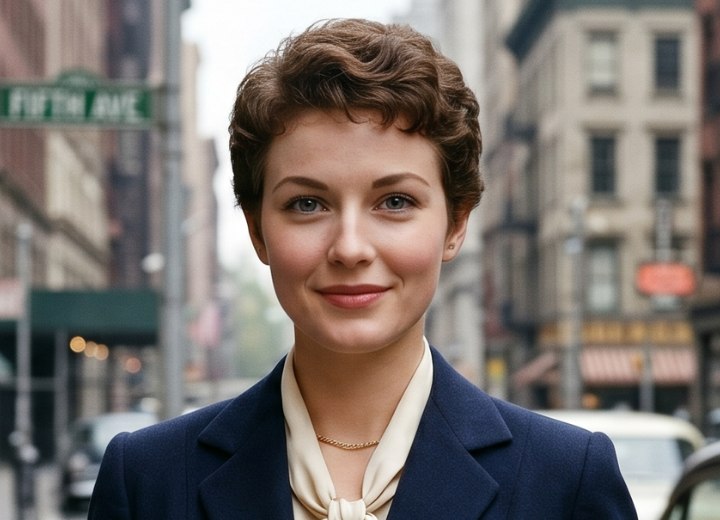 Short hairstyle of the 1950s