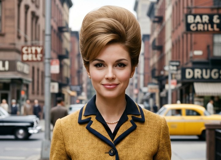 Beehive hairstyle of the 1960s