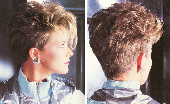 eighties short hairstyle