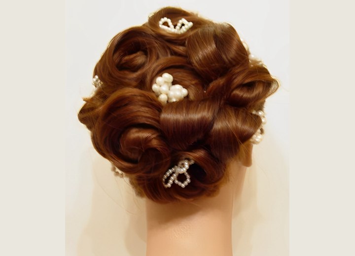 Comfortable updo to wear at a party
