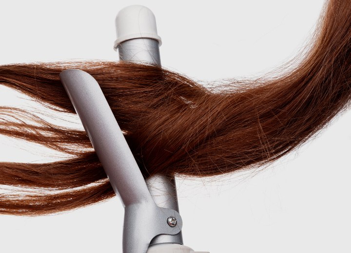 Curling Iron with clamp and barrel