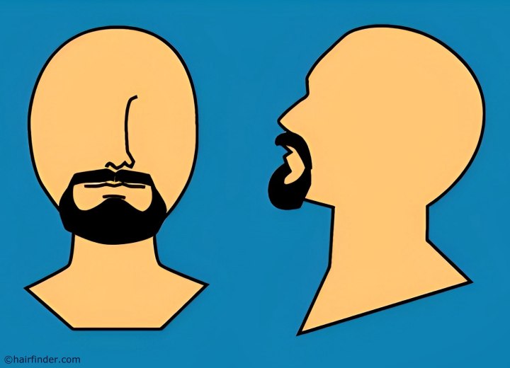 Goatee with moustache
