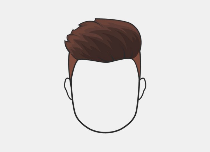 Hairstyles for men with a square face shape or an oblong face shape