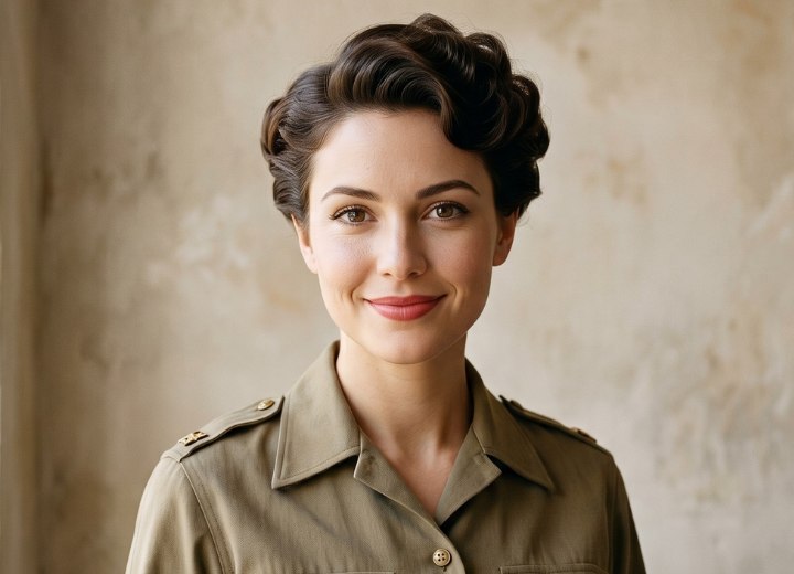 Second World War hair for women in the army
