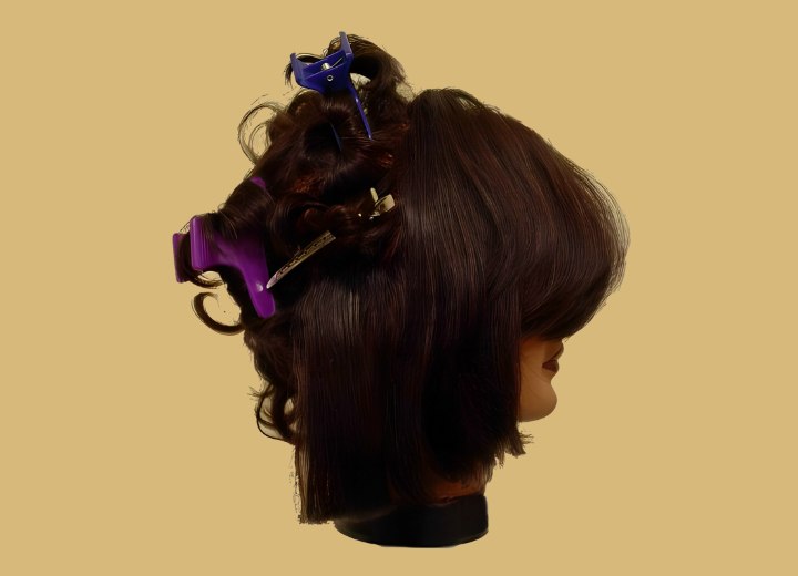 Hair straightening process - Seperating sections of hair