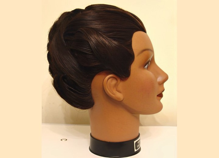 Updo for medium length hair