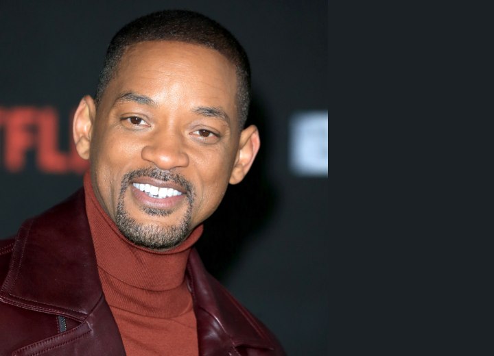 Will Smith with beard and turtleneck