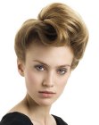High updo with a sweeping curve