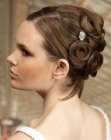 Classy updo with sleek sides