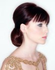 Classic bridal hairstyle with a bun