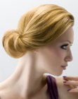 Simple elegant updo with a roll