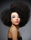 Diana Ross inspired Afro hairstyle