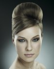 Sleek updo for a wedding