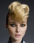 Professional up-style with tuft