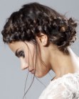 Peasant style hair with a braided headband