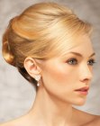 Sophisticated up-style with a chignon