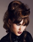 Glamorous updo with retro elements