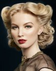 Romantic hairstyle with vintage elements