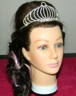 Medieval queen braid with a tiara