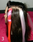 Four-strand braid - Insert clip-in hair extensions