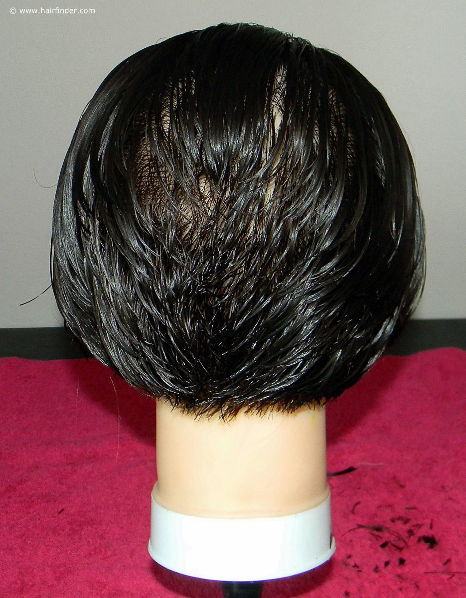 angled stacked bob back view