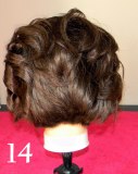 Back view of a bob with beach curls